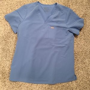 Figs women's Ceil Blue Catarina One-Pocket Scrub Top - L